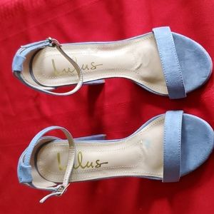 VELVET  CHUNCKY HEEL SANDELS